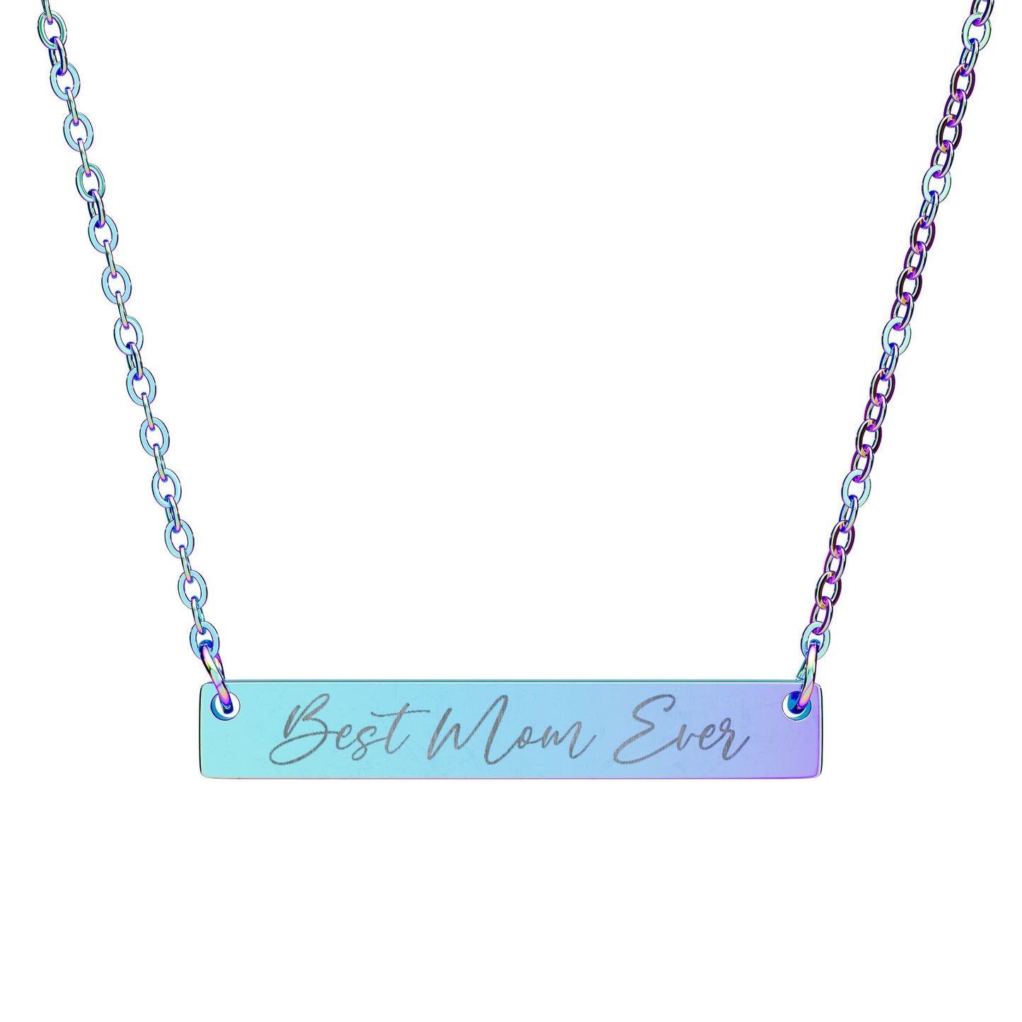 'Best Mom Ever' - Engraved Necklace
