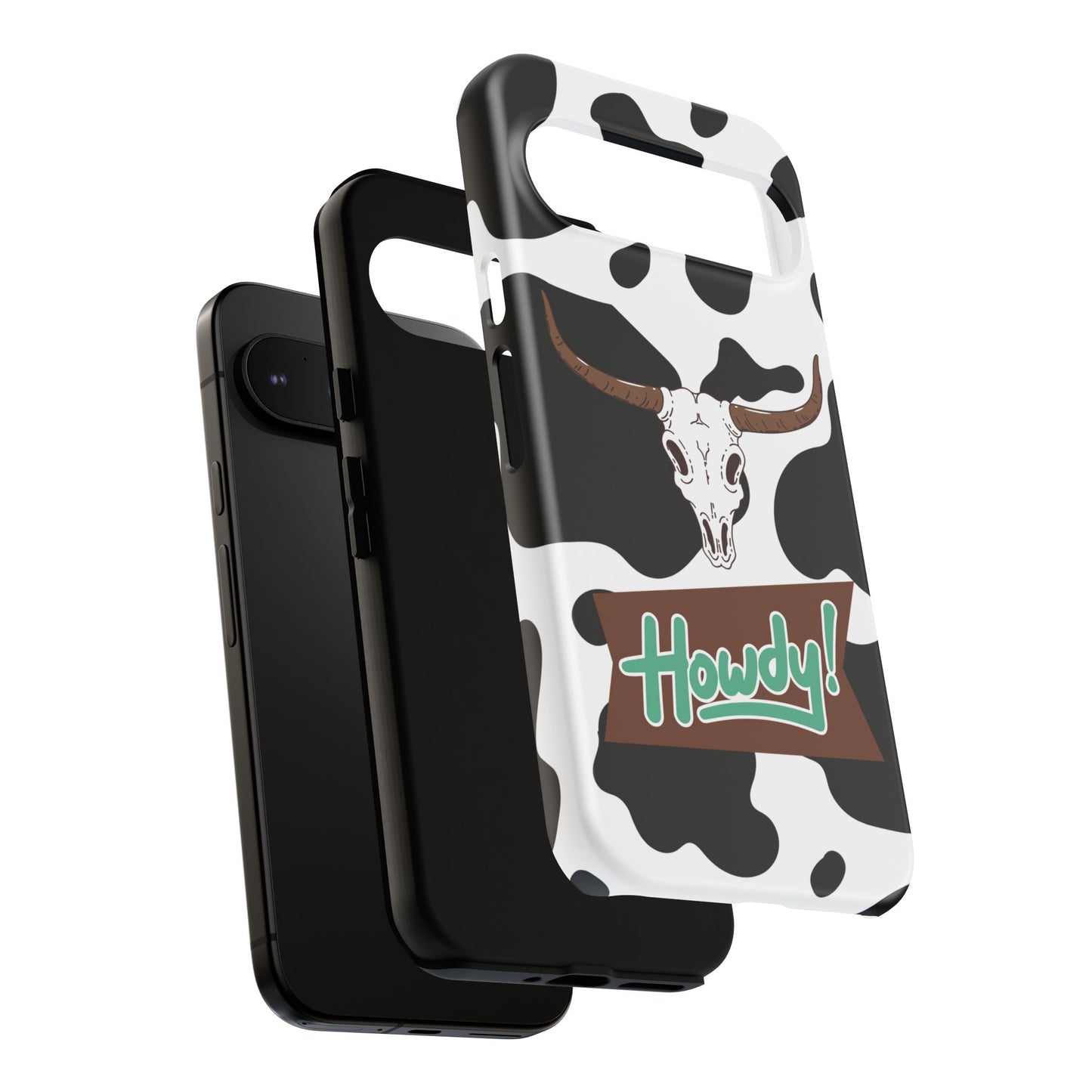 'Howdy Cowhide Skull' - Google Pixel Phone Case