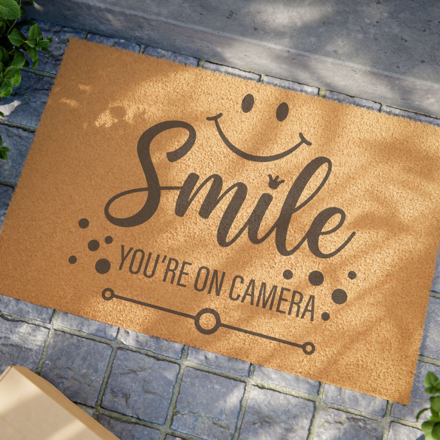 Smile You're on Camera' - Doormat