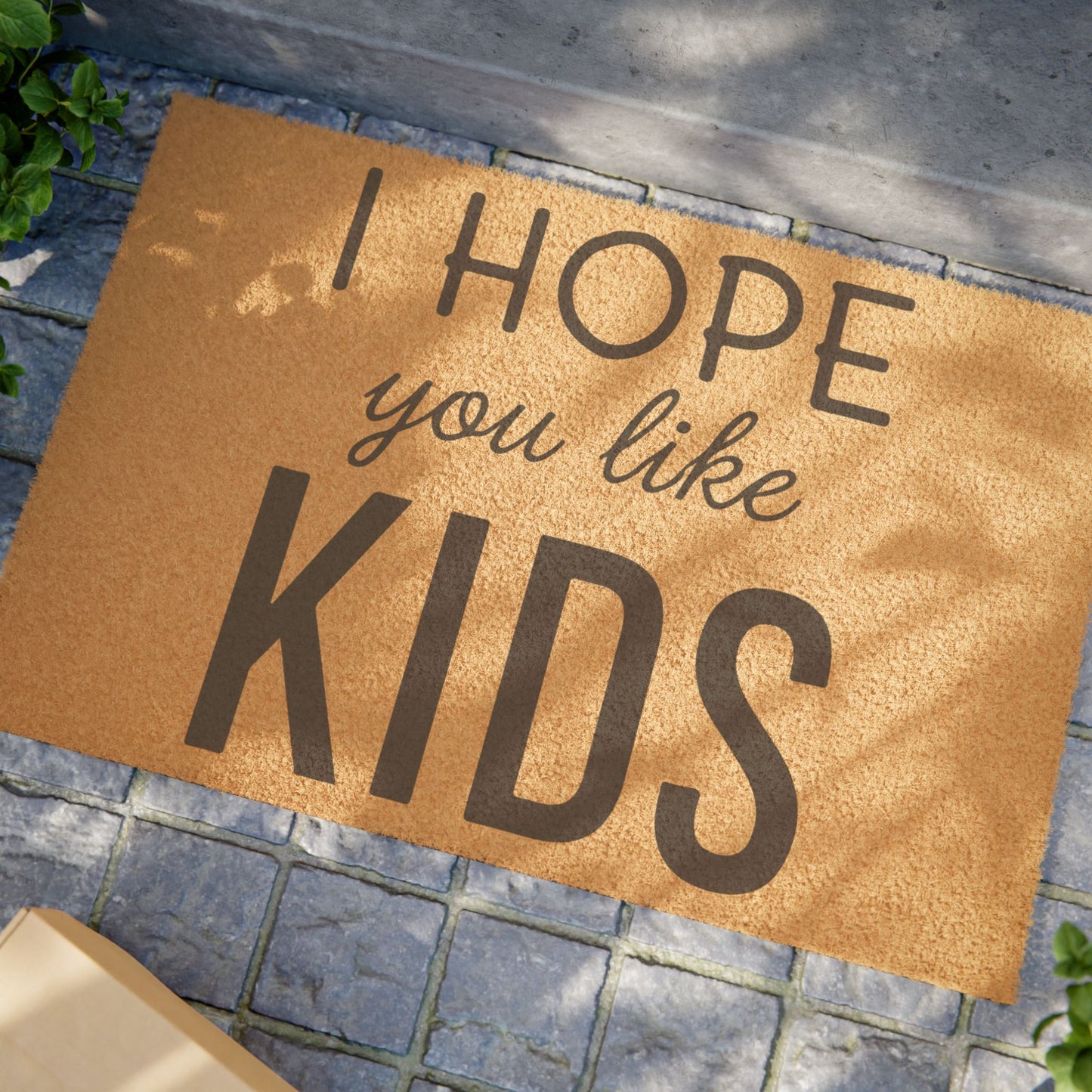 'I Hope You Like Kids' - Doormat