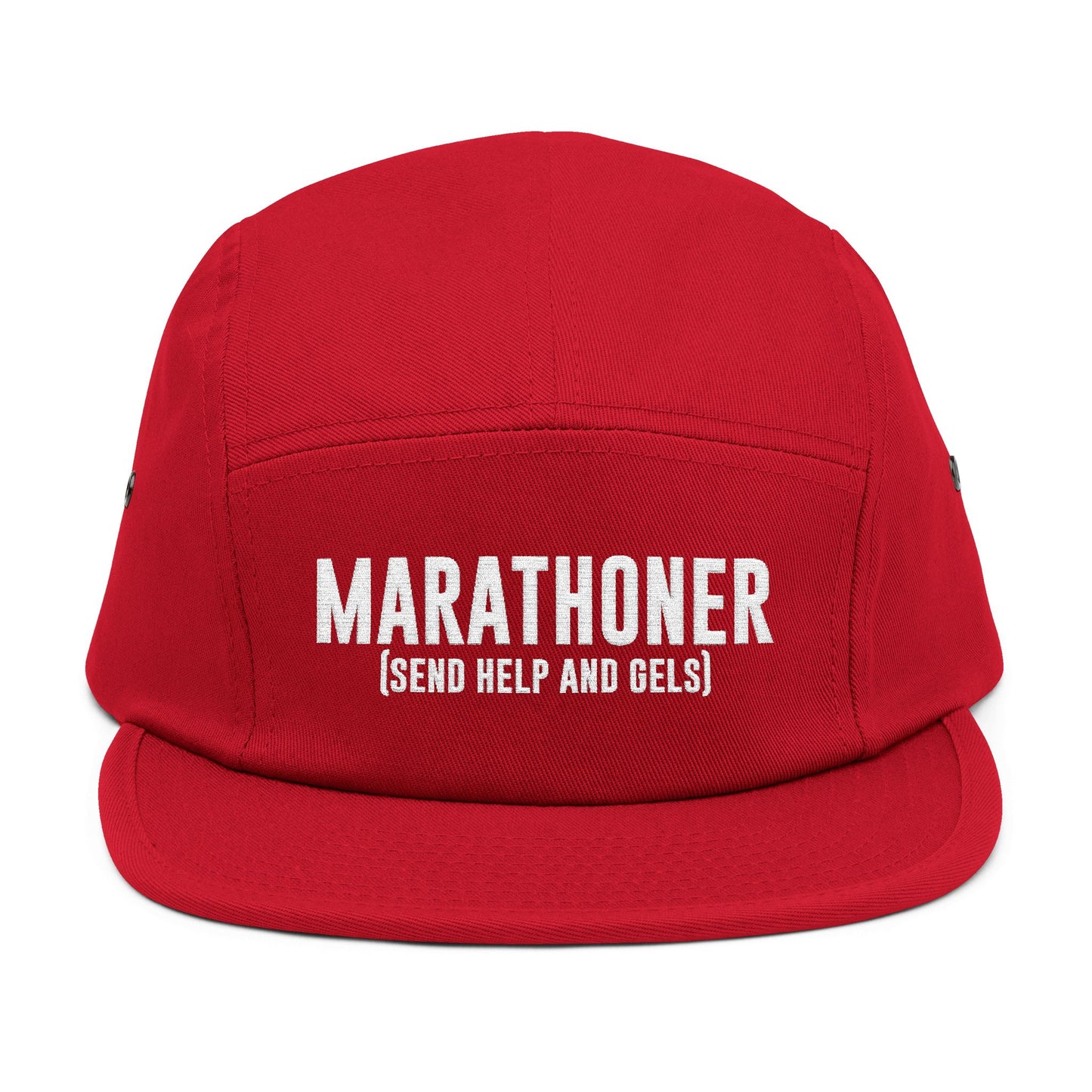 'Marathoner (Send Help and Gels!)' - 5 Panel Cap