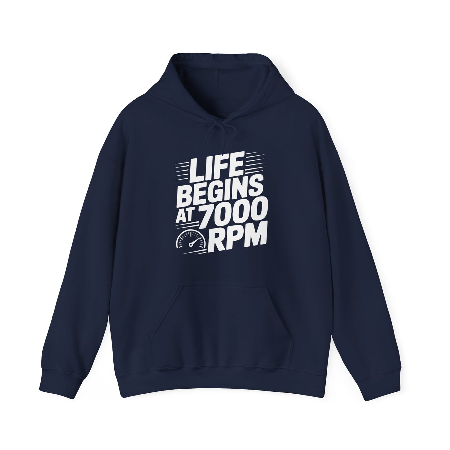 'Life Begins at 7000 RPM' - Muscle Car Hoodie