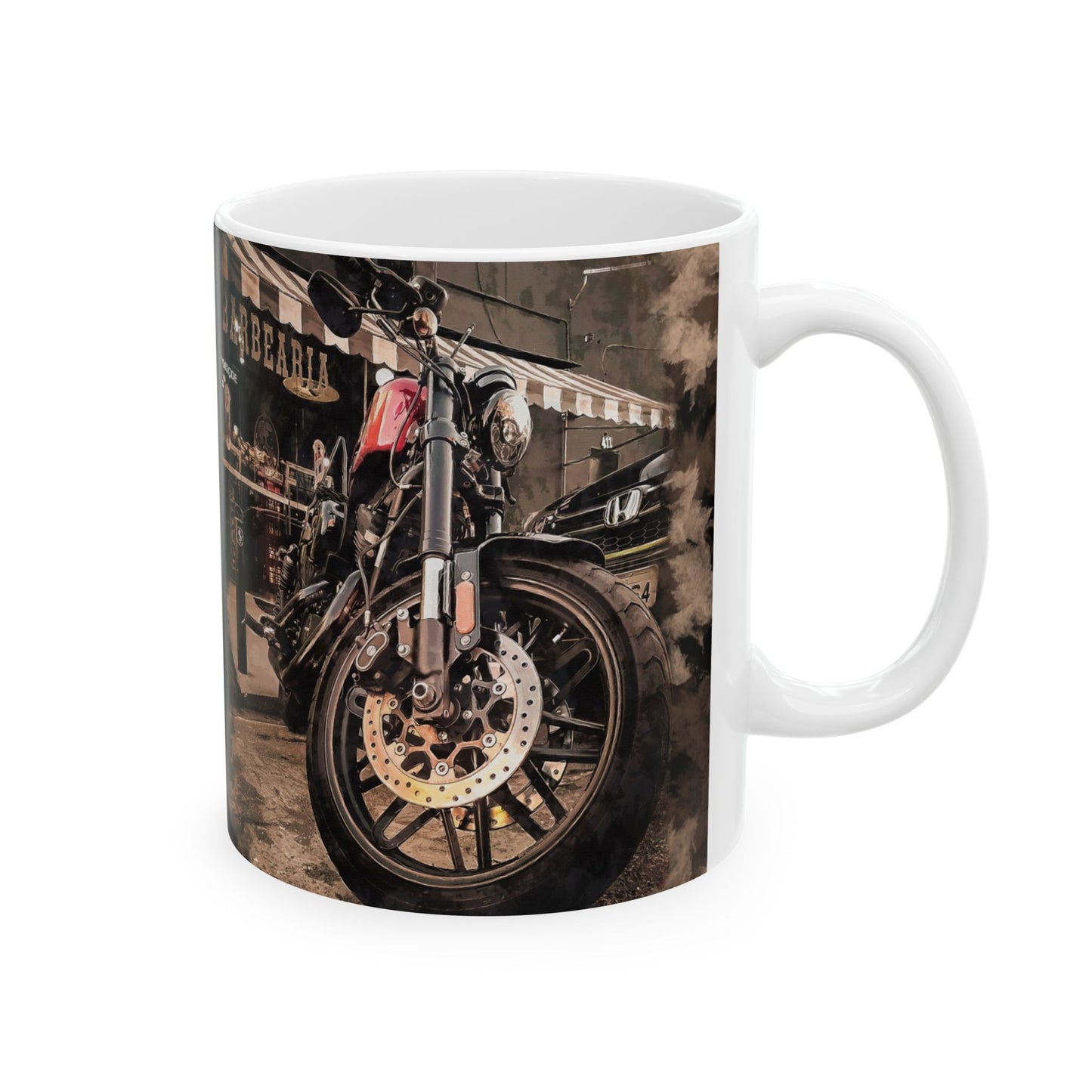 'Vintage Motorcycle' - Ceramic Mug