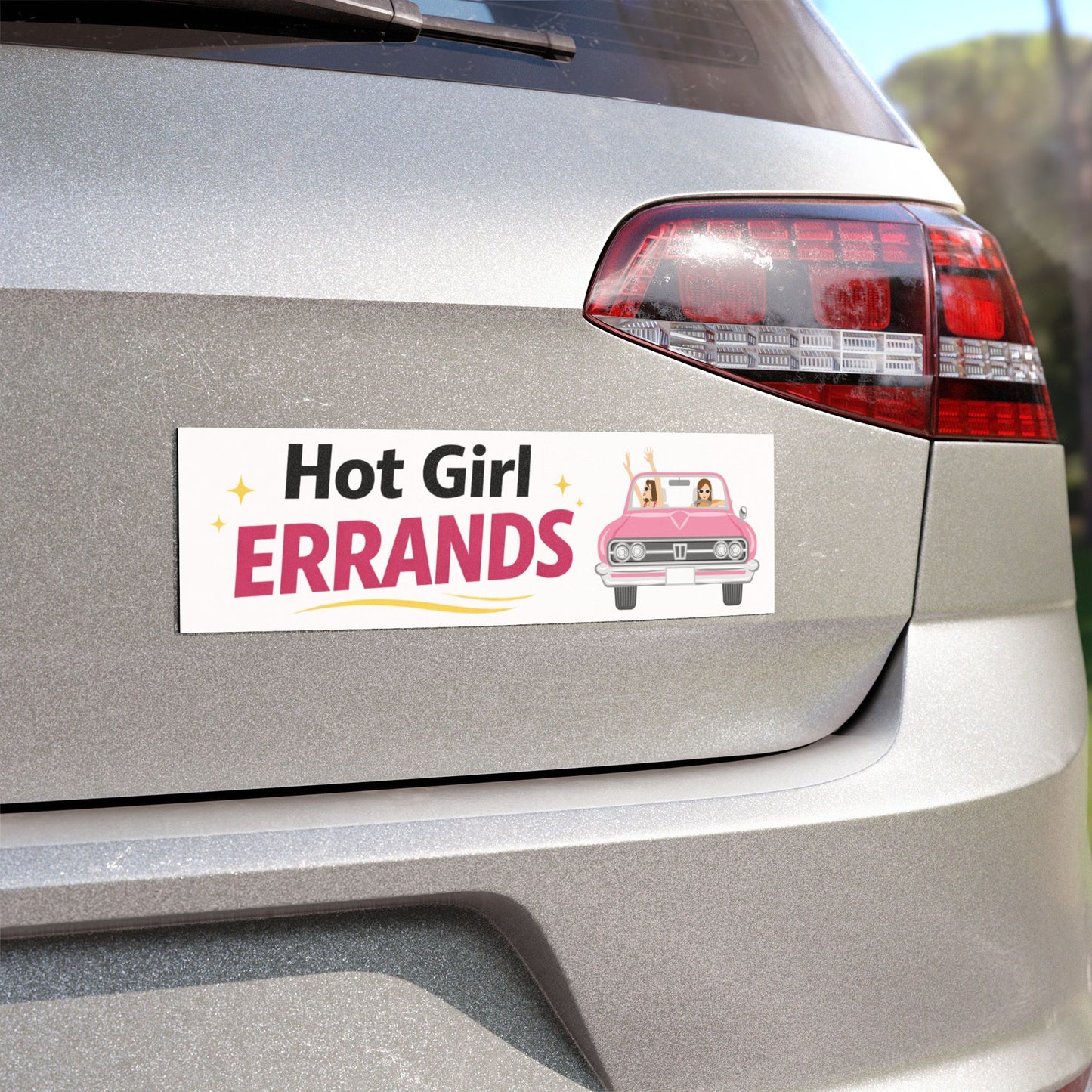 'Hot Girl Errands' - Funny Humor Car Magnet