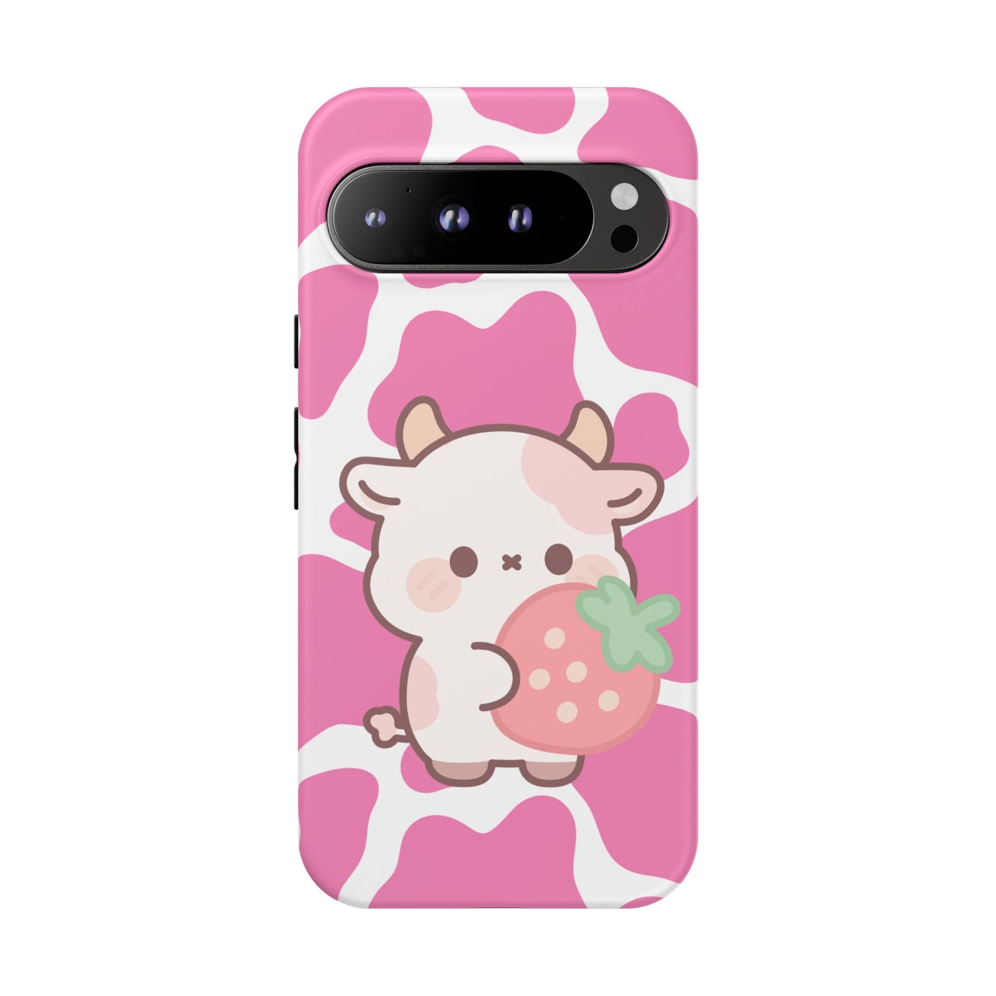'Kawaii Pink Cow'- Google Pixel Phone Case