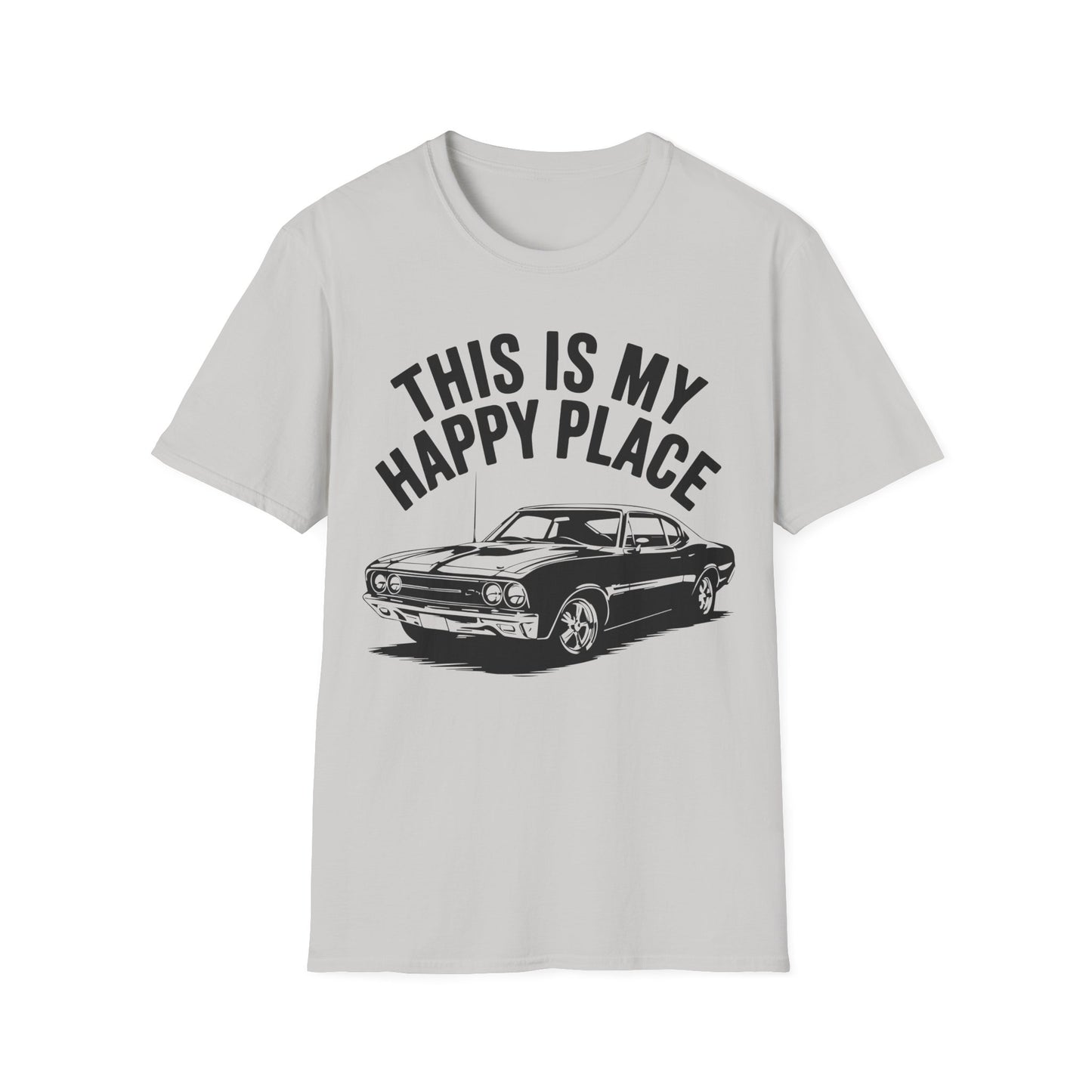 'This Is My Happy Place' - Muscle Car T-shirt