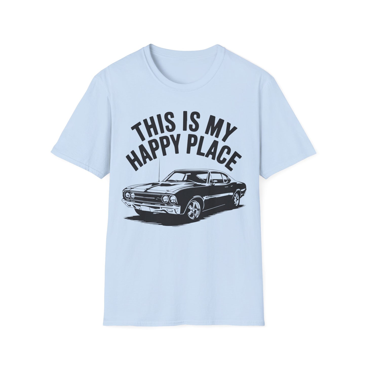 'This Is My Happy Place' - Muscle Car T-shirt