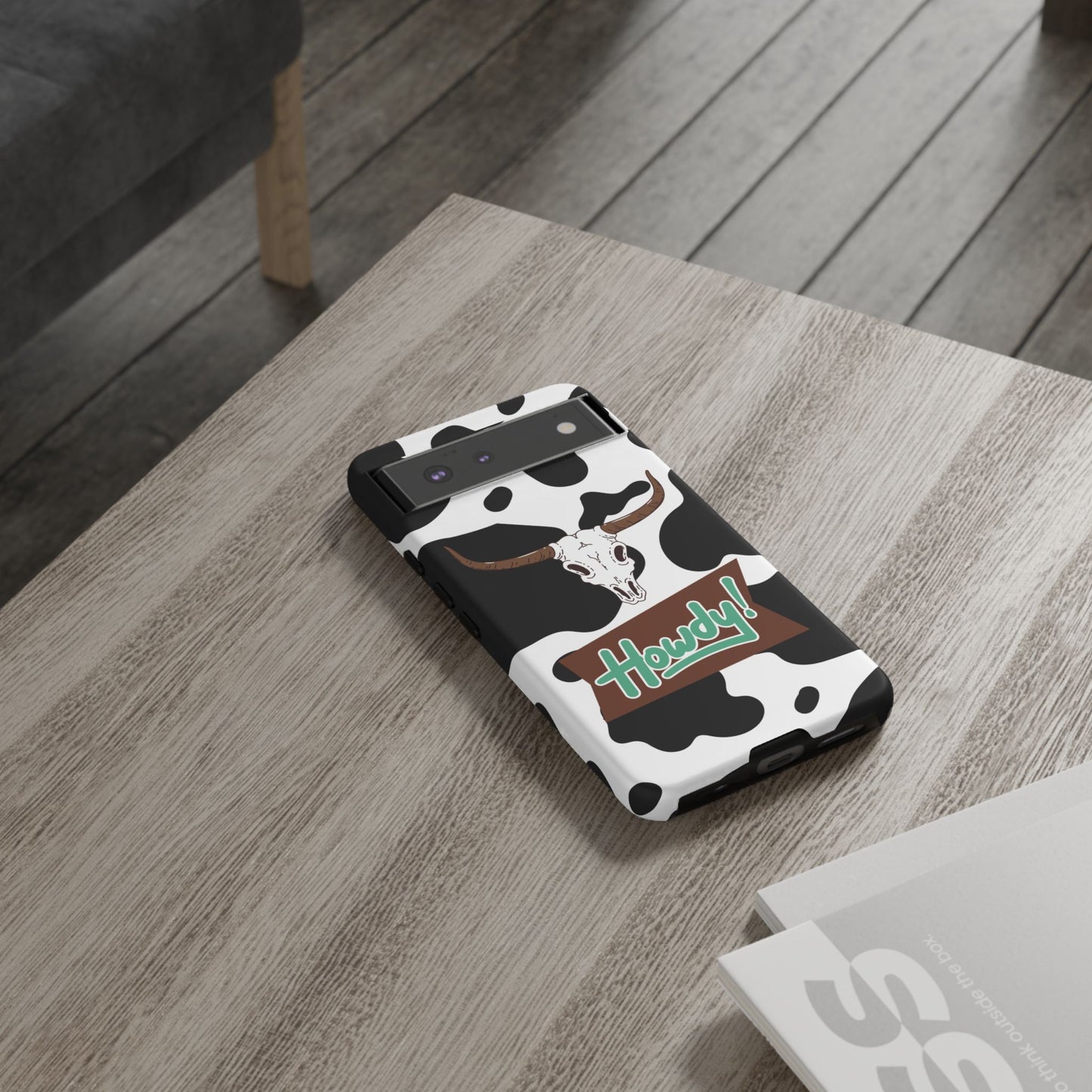 'Howdy Cowhide Skull' - Google Pixel Phone Case