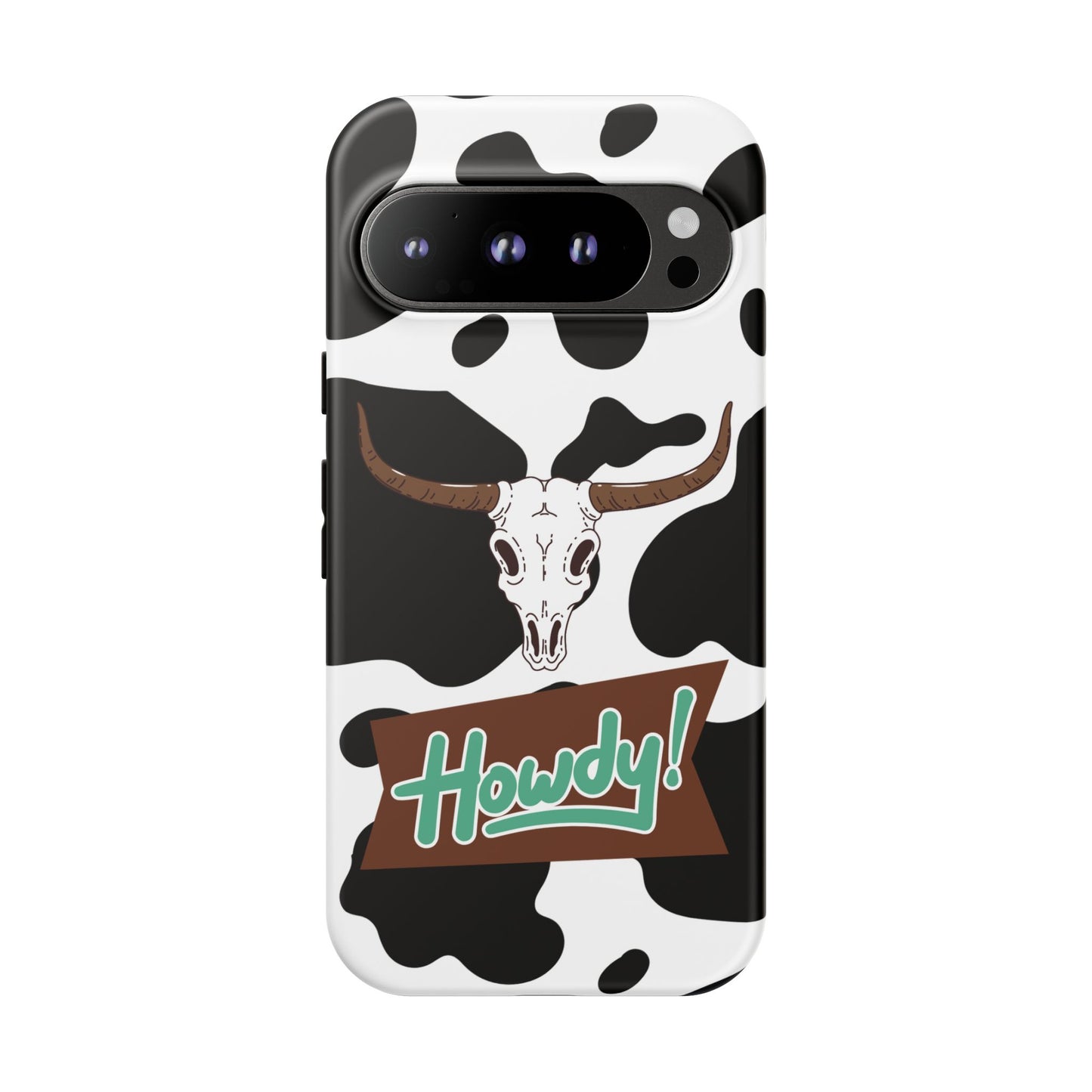 'Howdy Cowhide Skull' - Google Pixel Phone Case