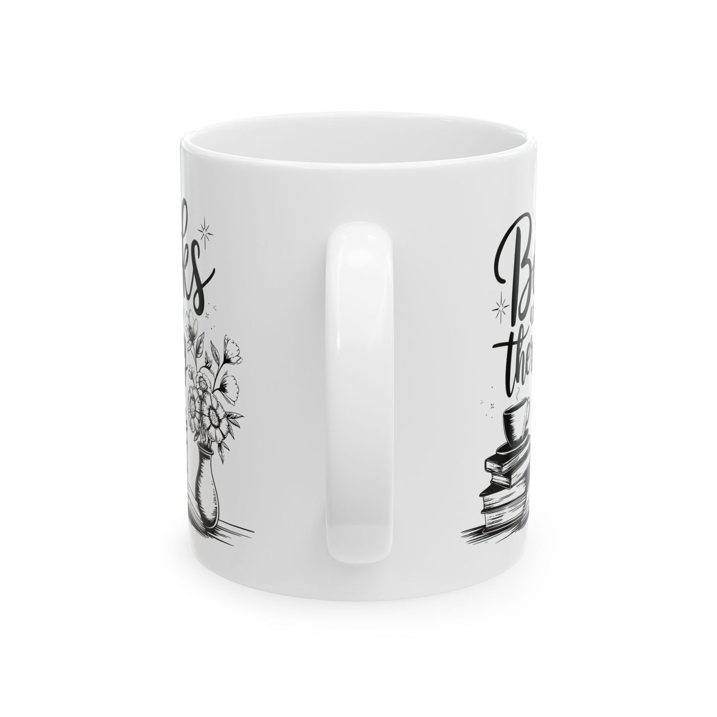 'Books are my therapy' - Ceramic Mug