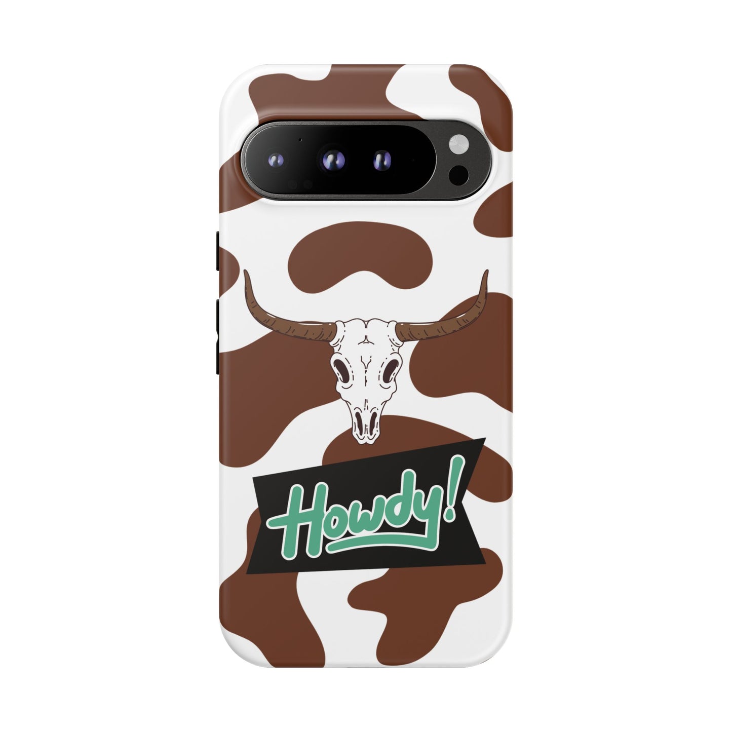 'Howdy Cowhide Skull' - Google Pixel Phone Case