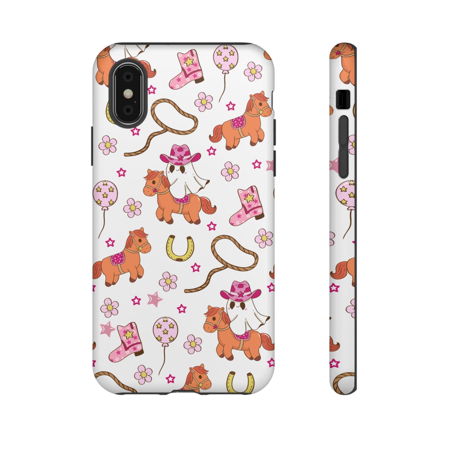 'Cowgirl Ghost Pony' - iPhone Case