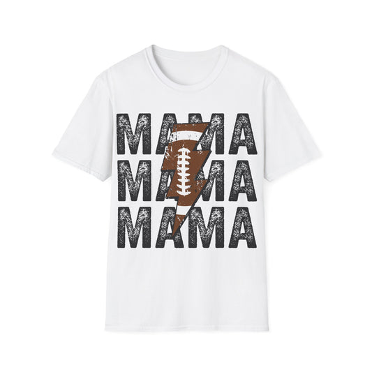 'MAMA' - Distressed Football Mama Shirt