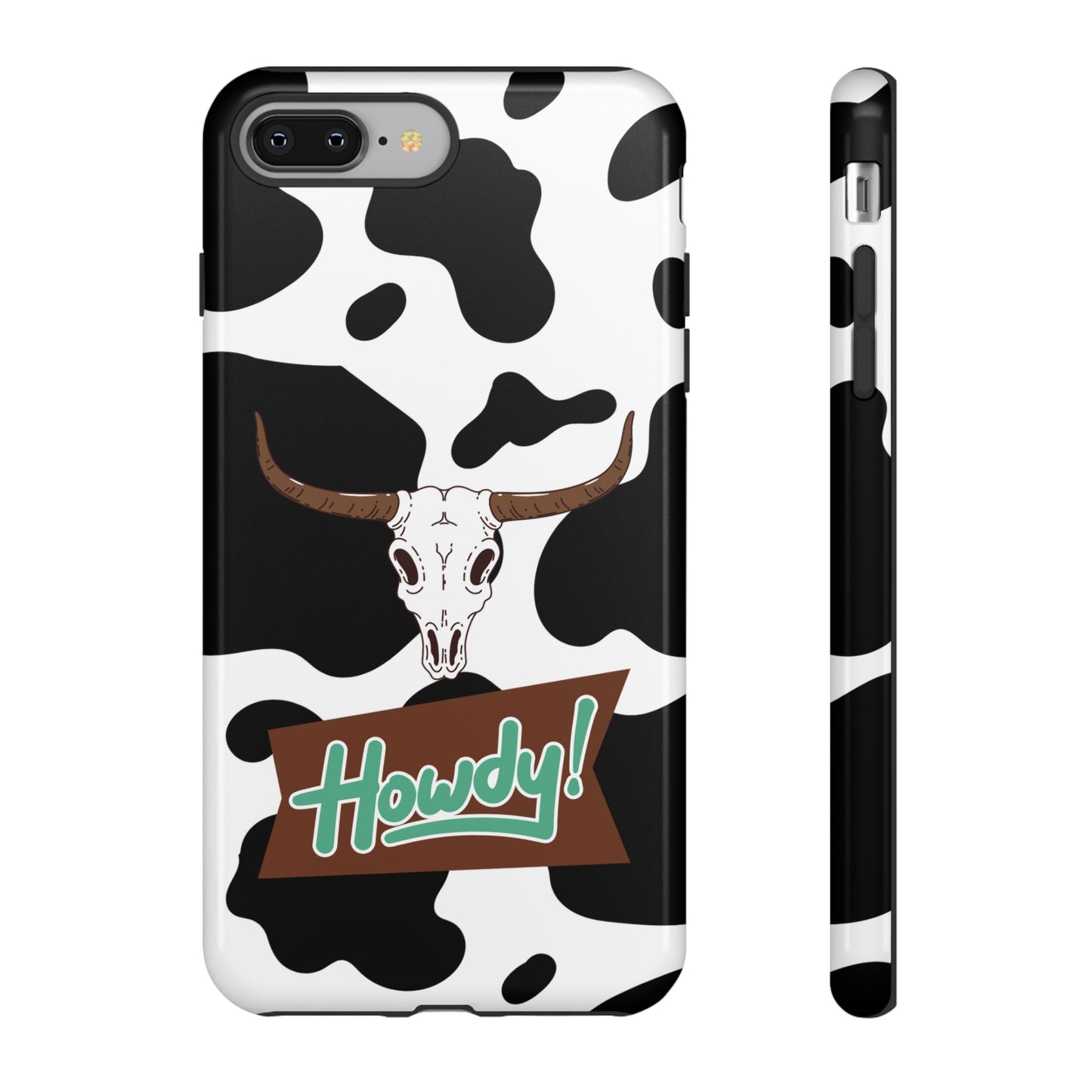 'Howdy Cowhide Skull' - iPhone Case