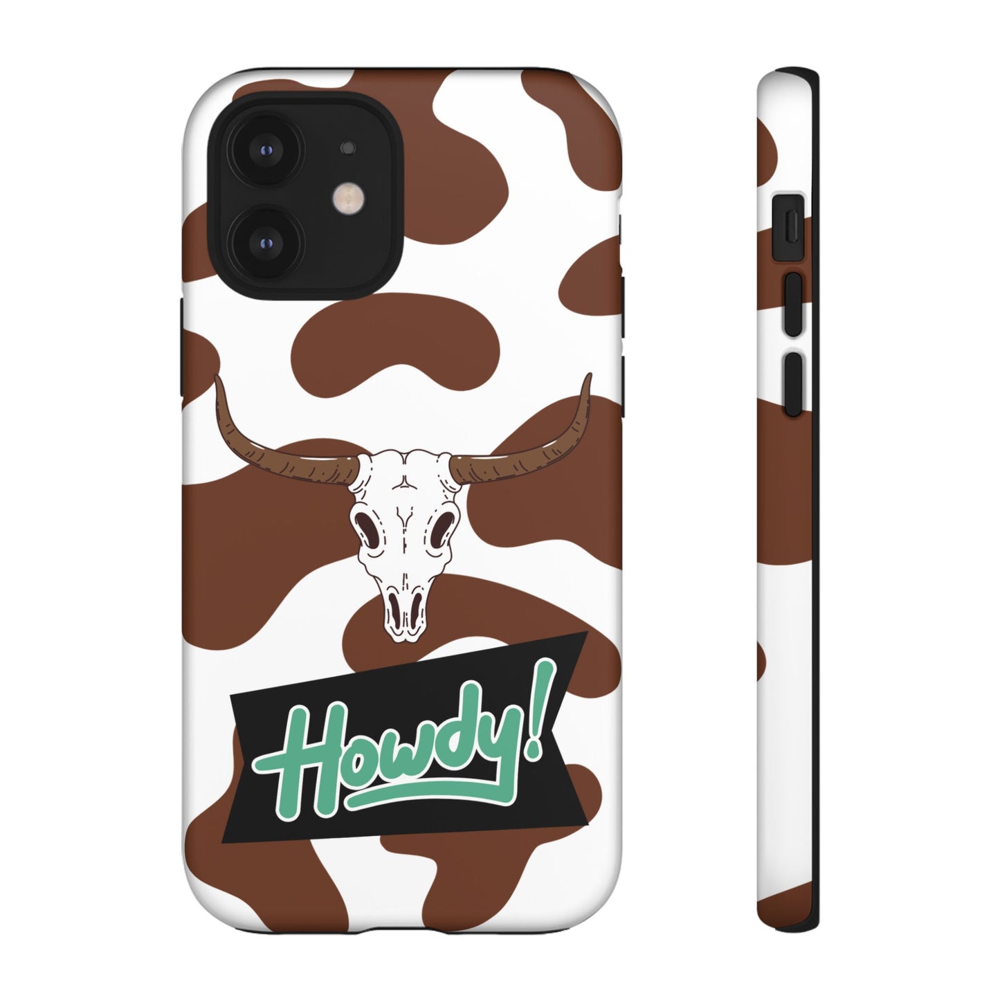 'Howdy Cowhide Skull' - iPhone Case