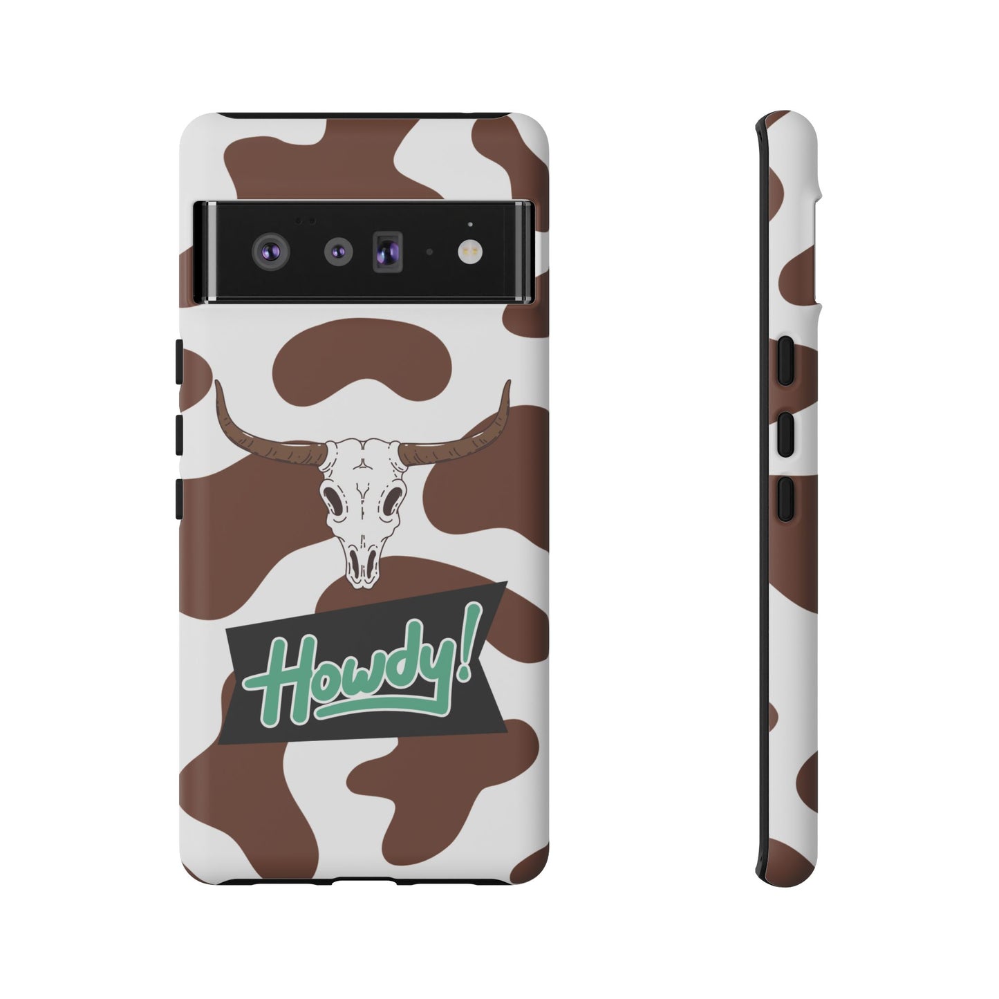 'Howdy Cowhide Skull' - Google Pixel Phone Case
