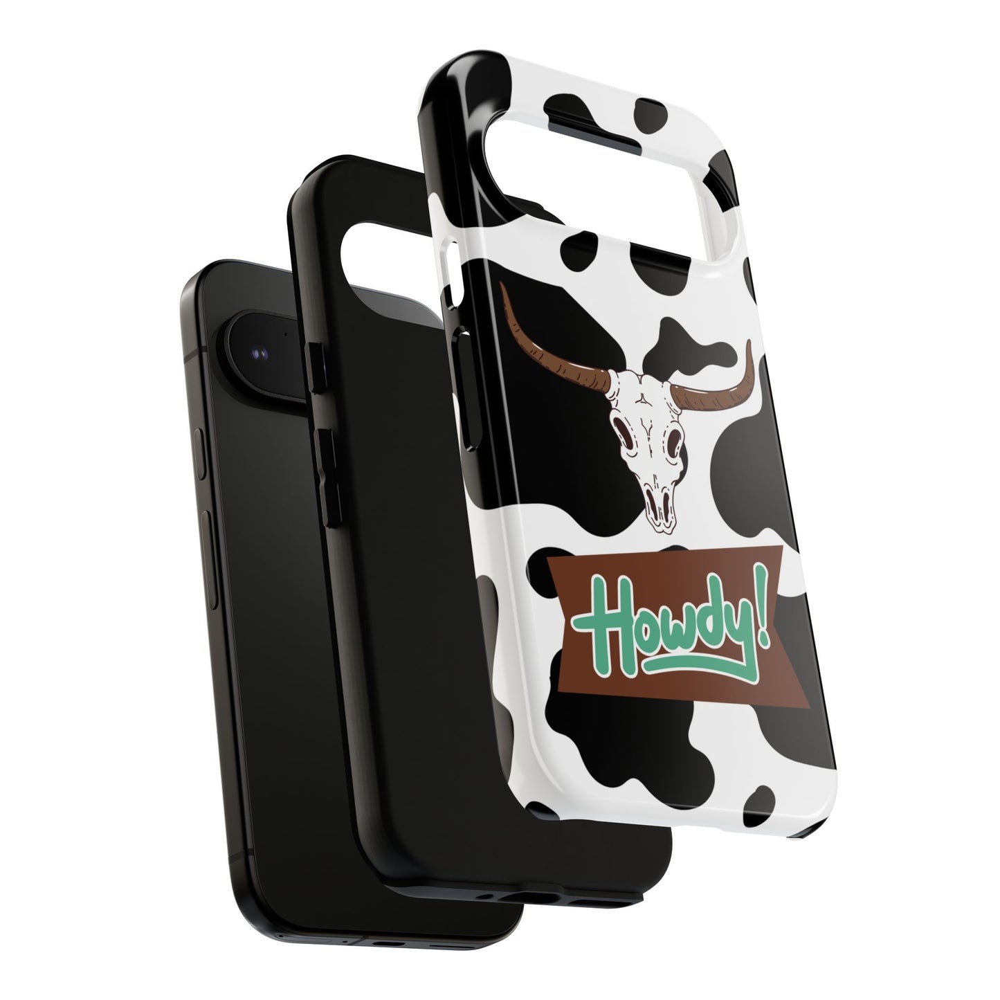 'Howdy Cowhide Skull' - Google Pixel Phone Case