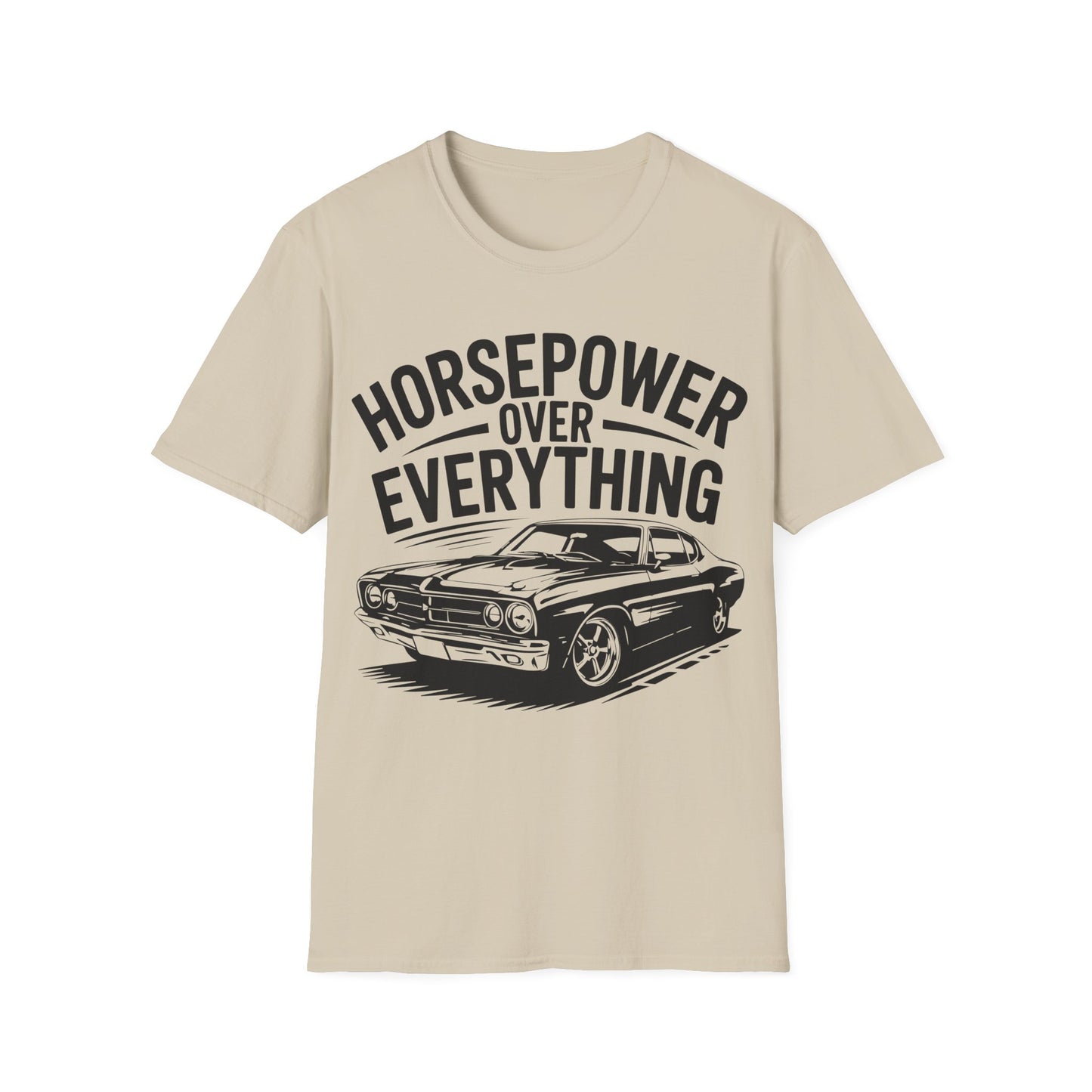 'Horsepower Over Everything' - Muscle Car T-shirt