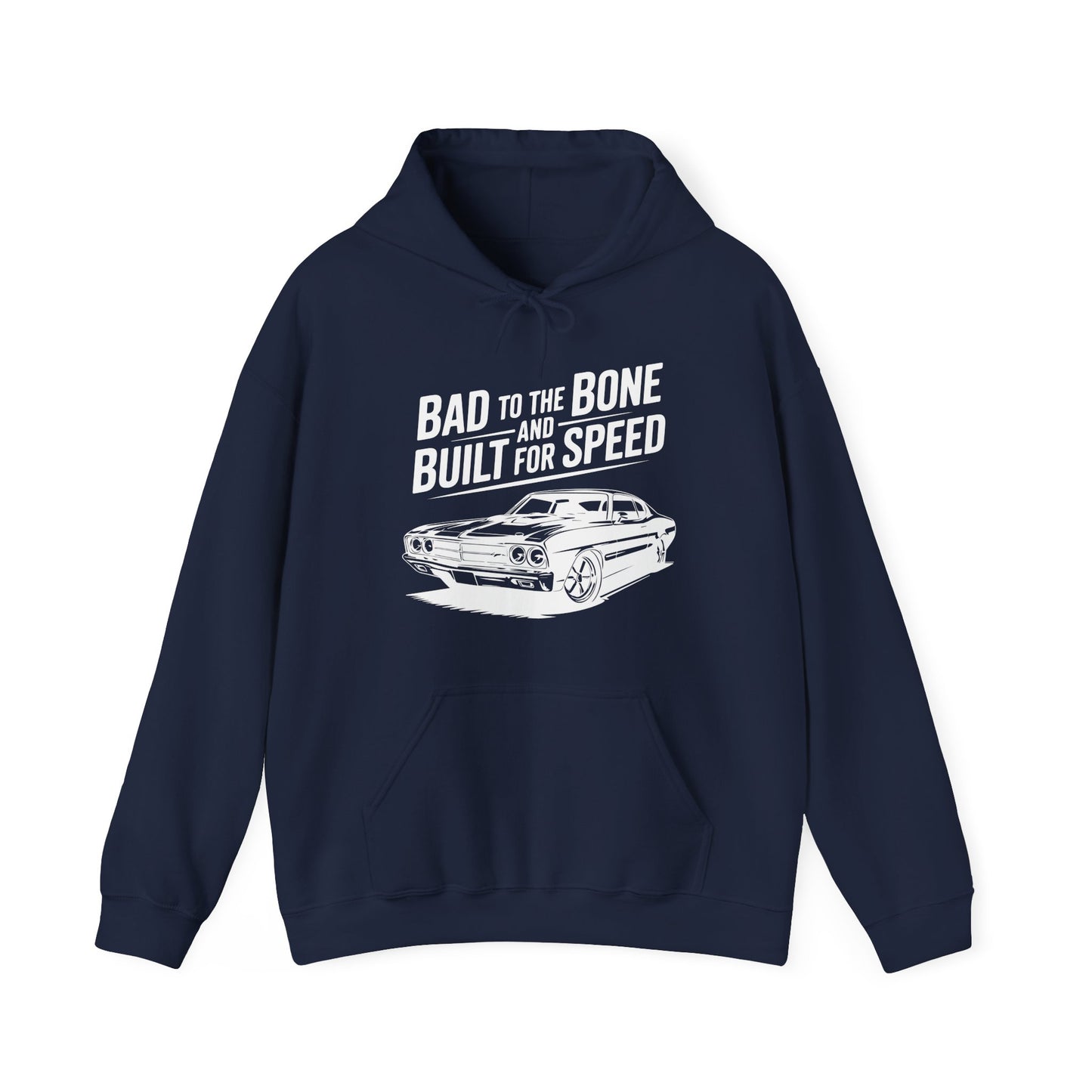 'Bad to the Bone and Built for Speed' - Muscle Car Hoodie