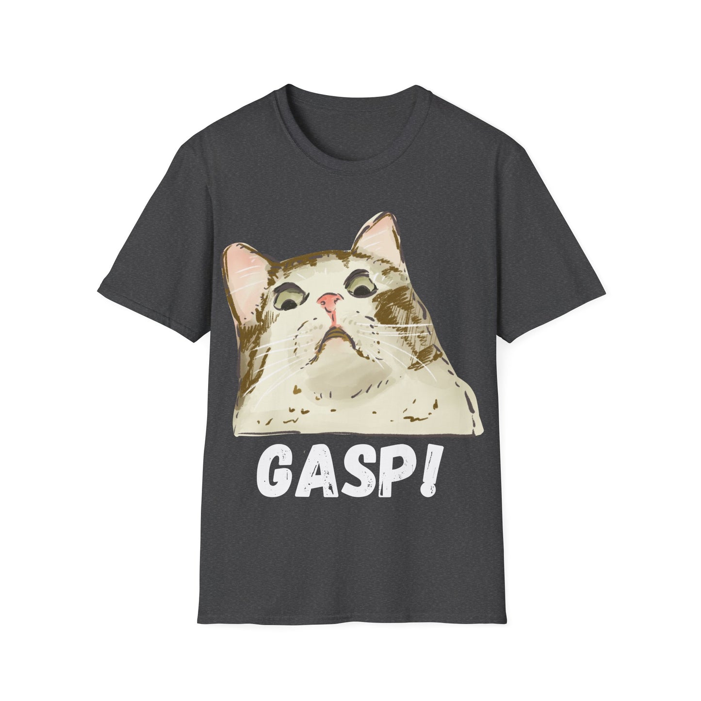 Gasp! – Funny Shocked Cat Face Tshirt