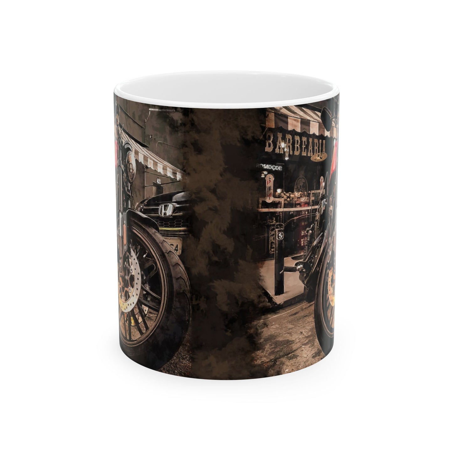 'Vintage Motorcycle' - Ceramic Mug