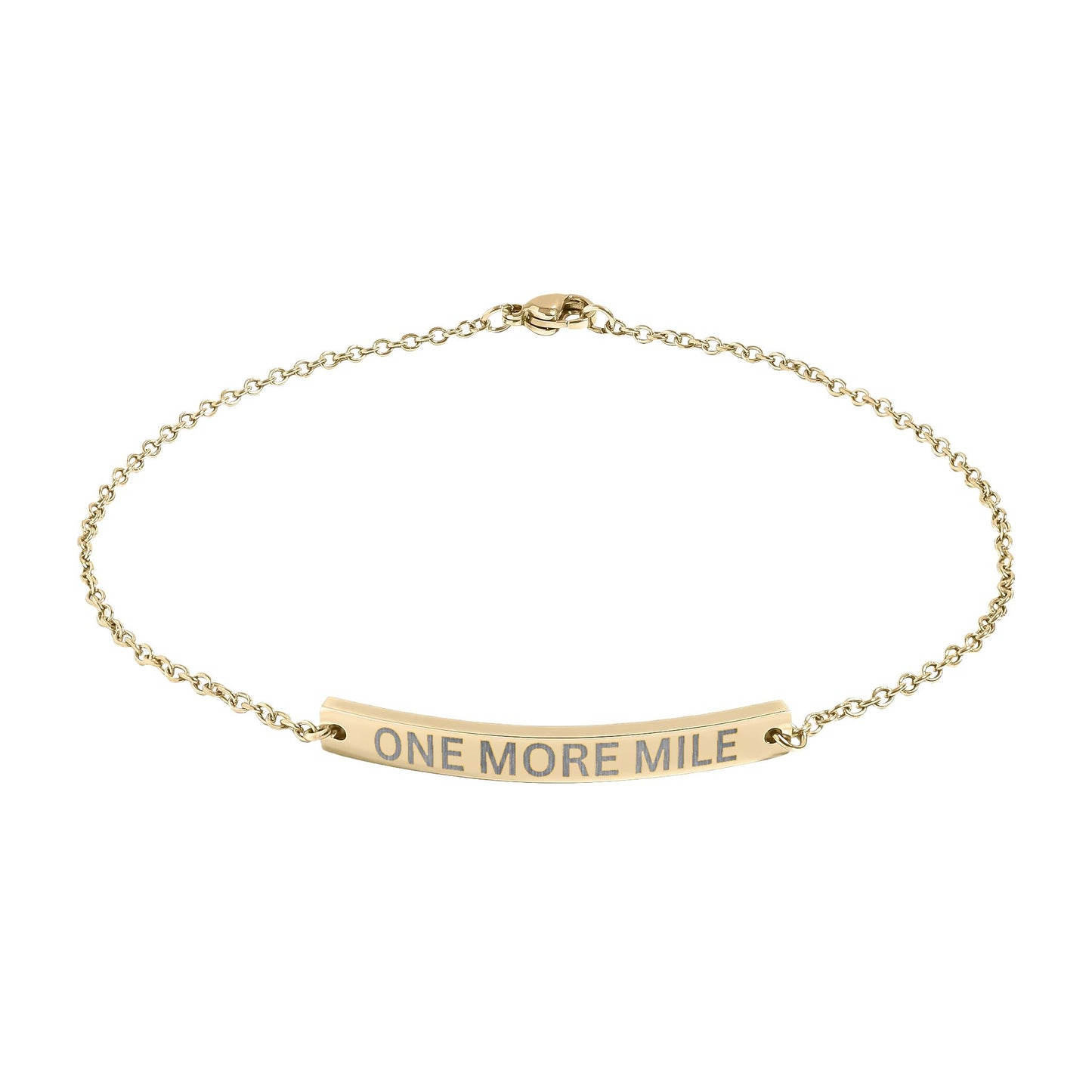 'ONE MORE MILE' - Engraved  Anklet
