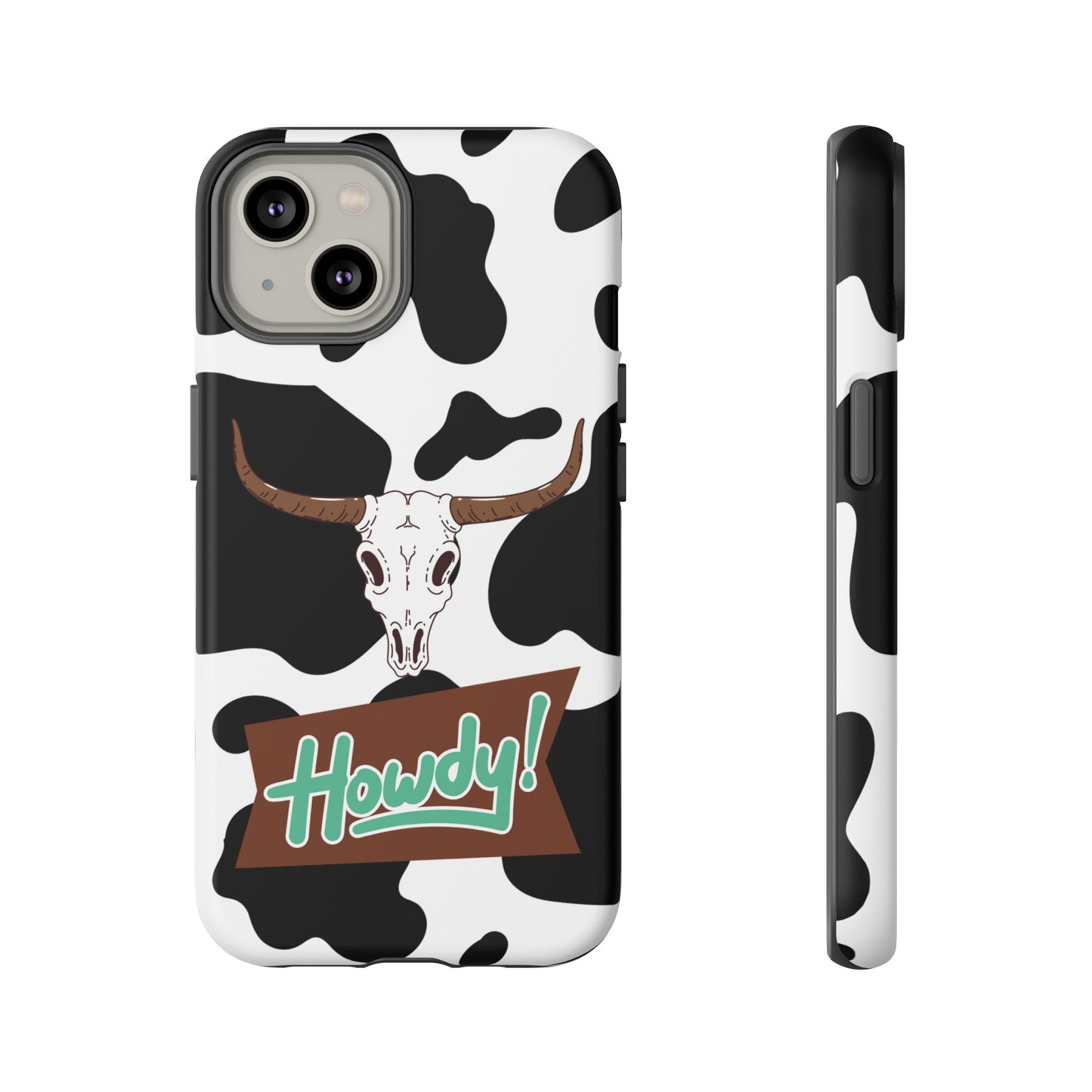 'Howdy Cowhide Skull' - iPhone Case