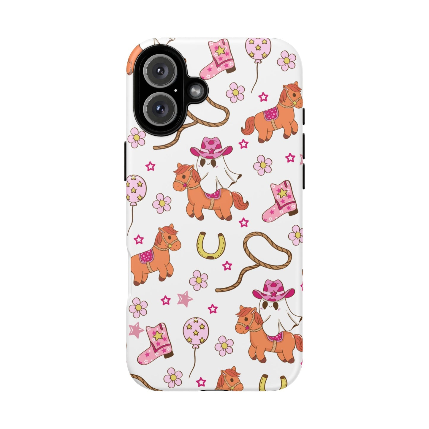 'Cowgirl Ghost Pony' - iPhone Case