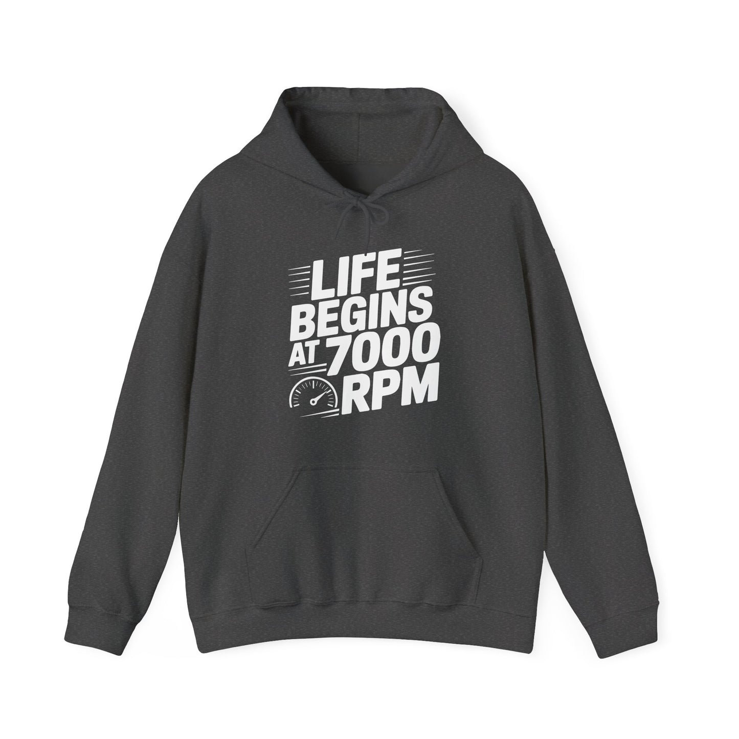 'Life Begins at 7000 RPM' - Muscle Car Hoodie