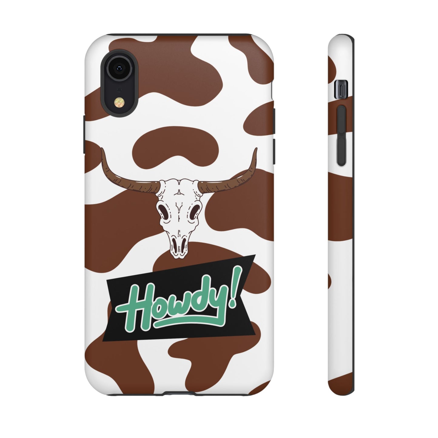 'Howdy Cowhide Skull' - iPhone Case