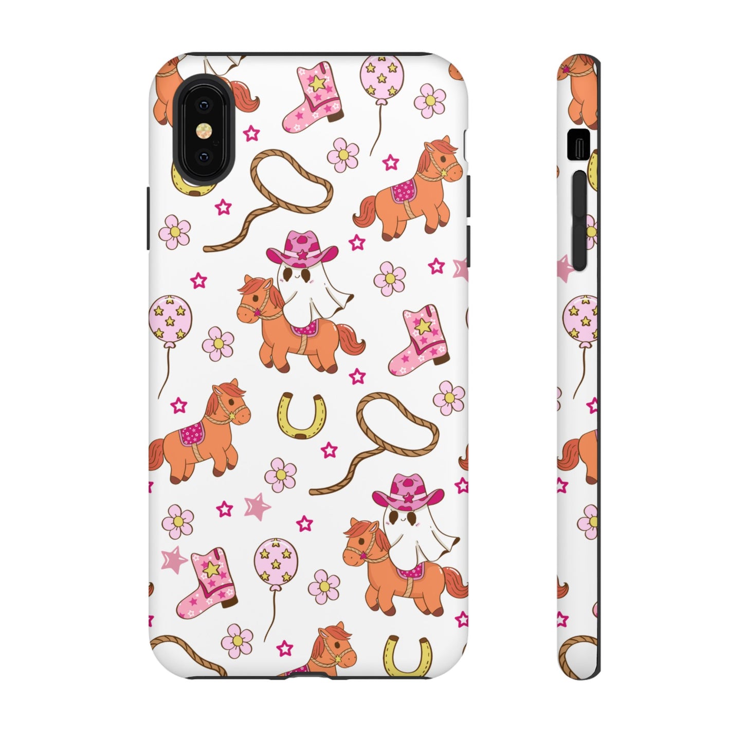 'Cowgirl Ghost Pony' - iPhone Case