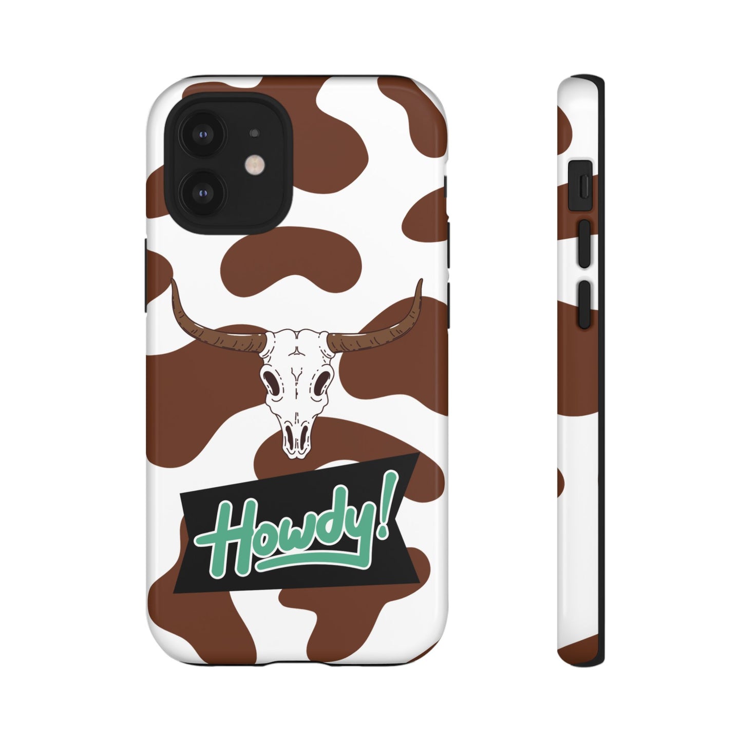 'Howdy Cowhide Skull' - iPhone Case