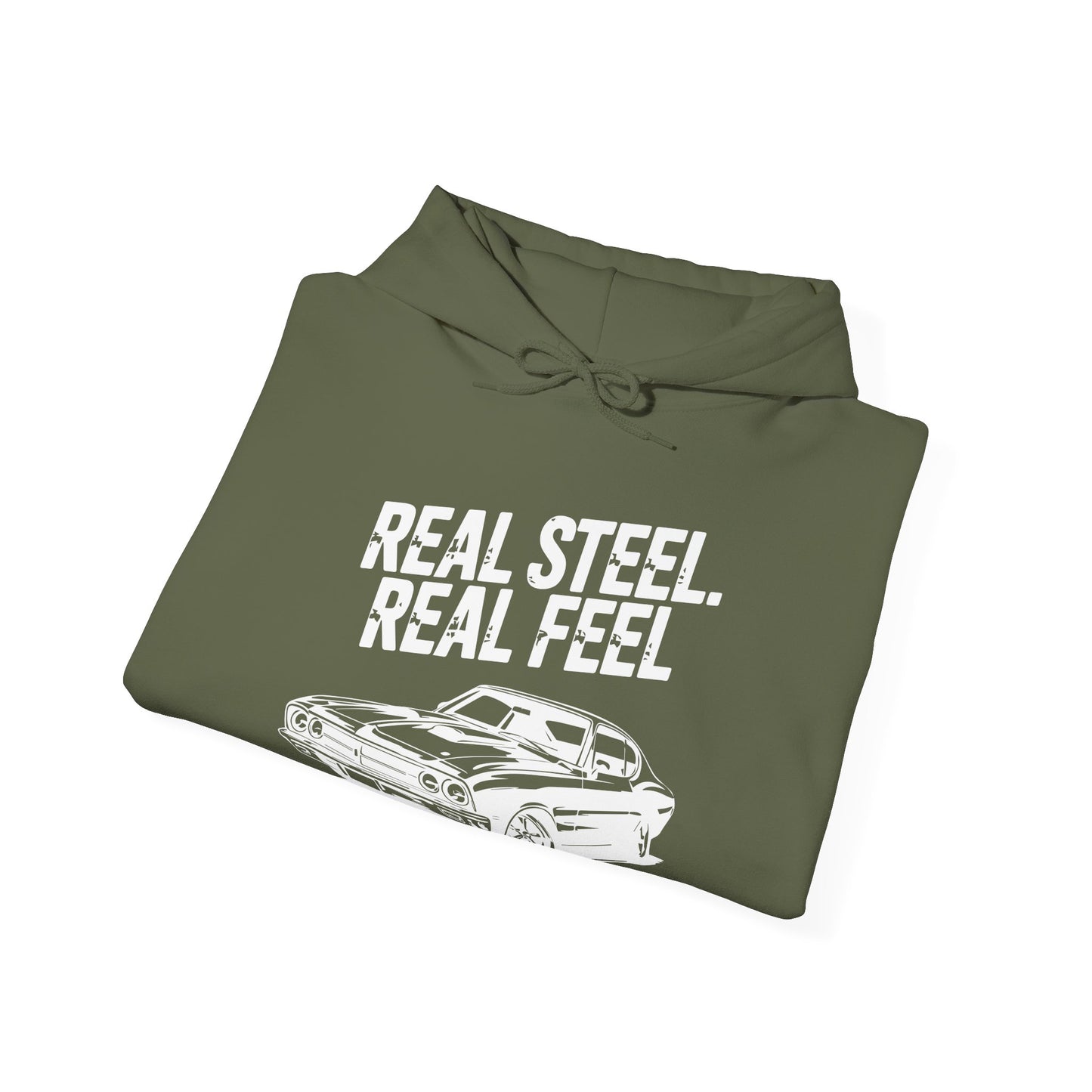 'Real Steel Real Feel' - Muscle Car Hoodie