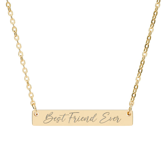 'Best Friend Ever' - Engraved Necklace