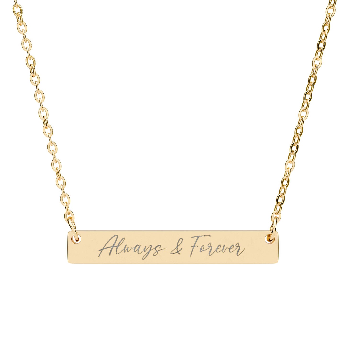 'Always & Forever' - Engraved Necklace