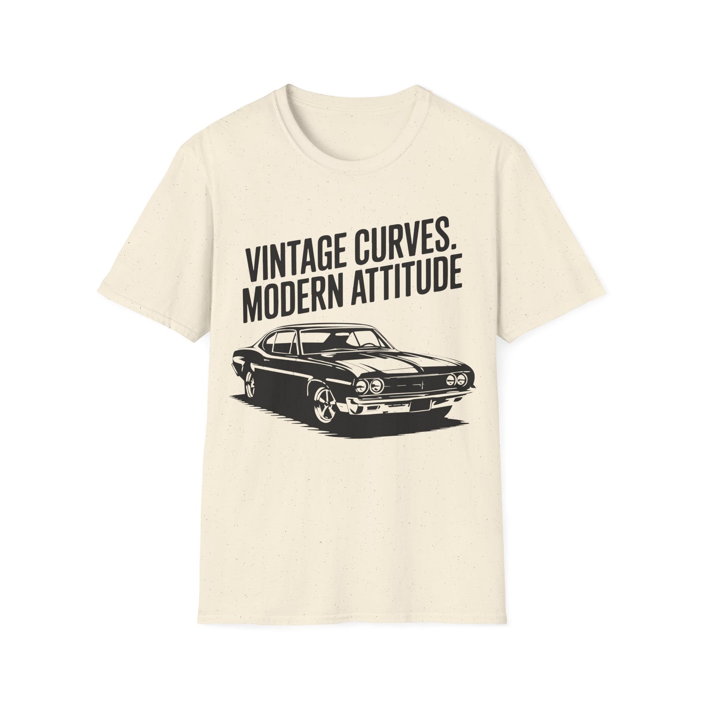 'Vintage Curves. Modern Attitude' - Muscle Car T-shirt