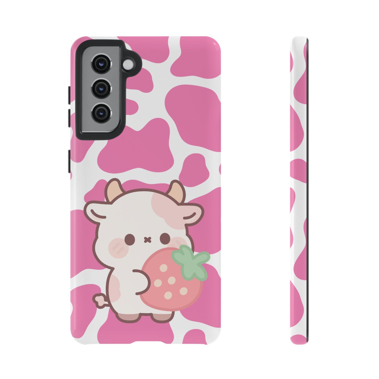'Kawaii Pink Cow'- Samsung Case