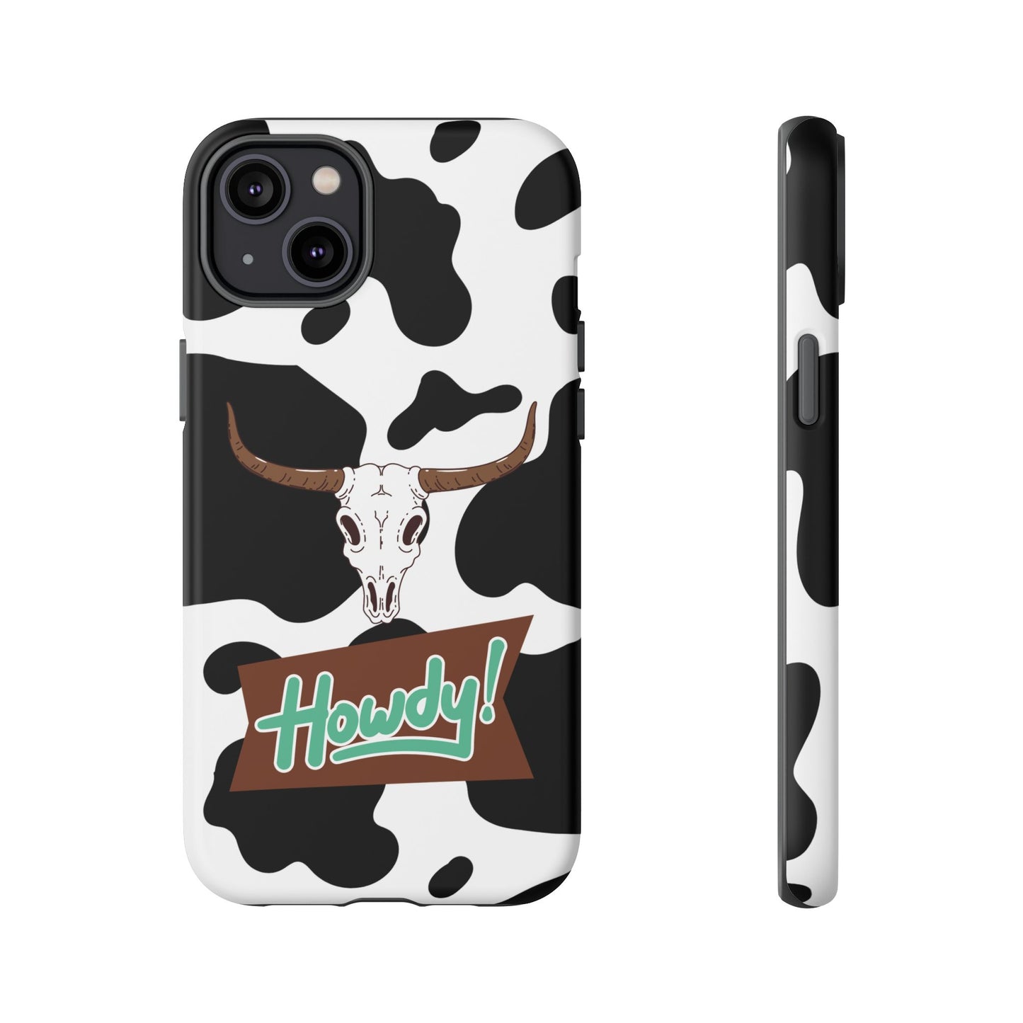 'Howdy Cowhide Skull' - iPhone Case