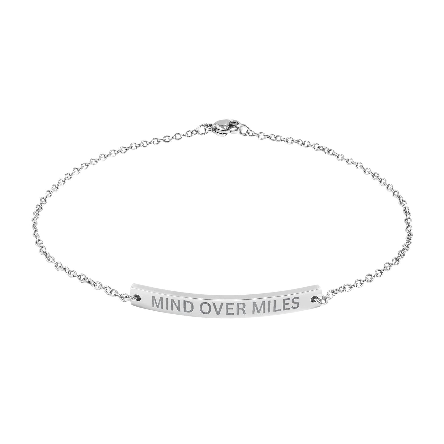 'Mind Over Miles' - Engraved Anklet