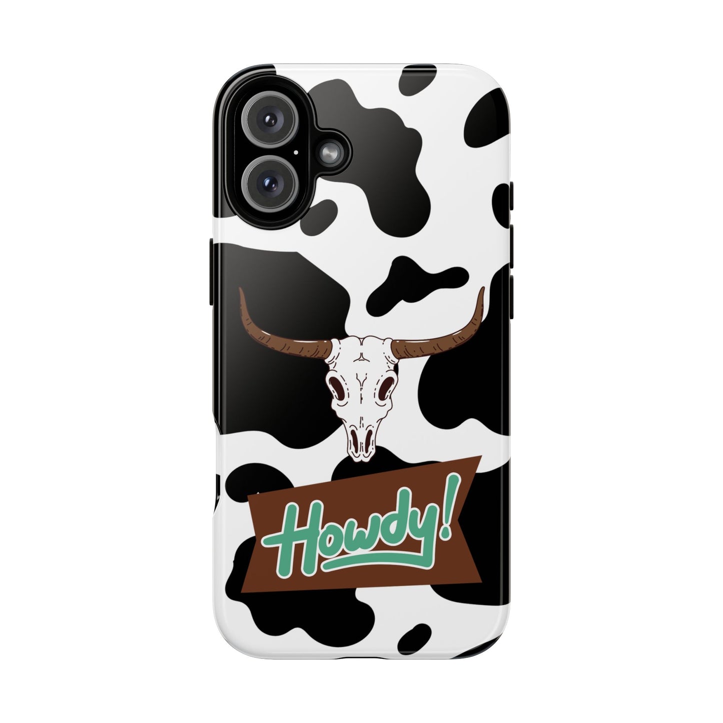 'Howdy Cowhide Skull' - iPhone Case