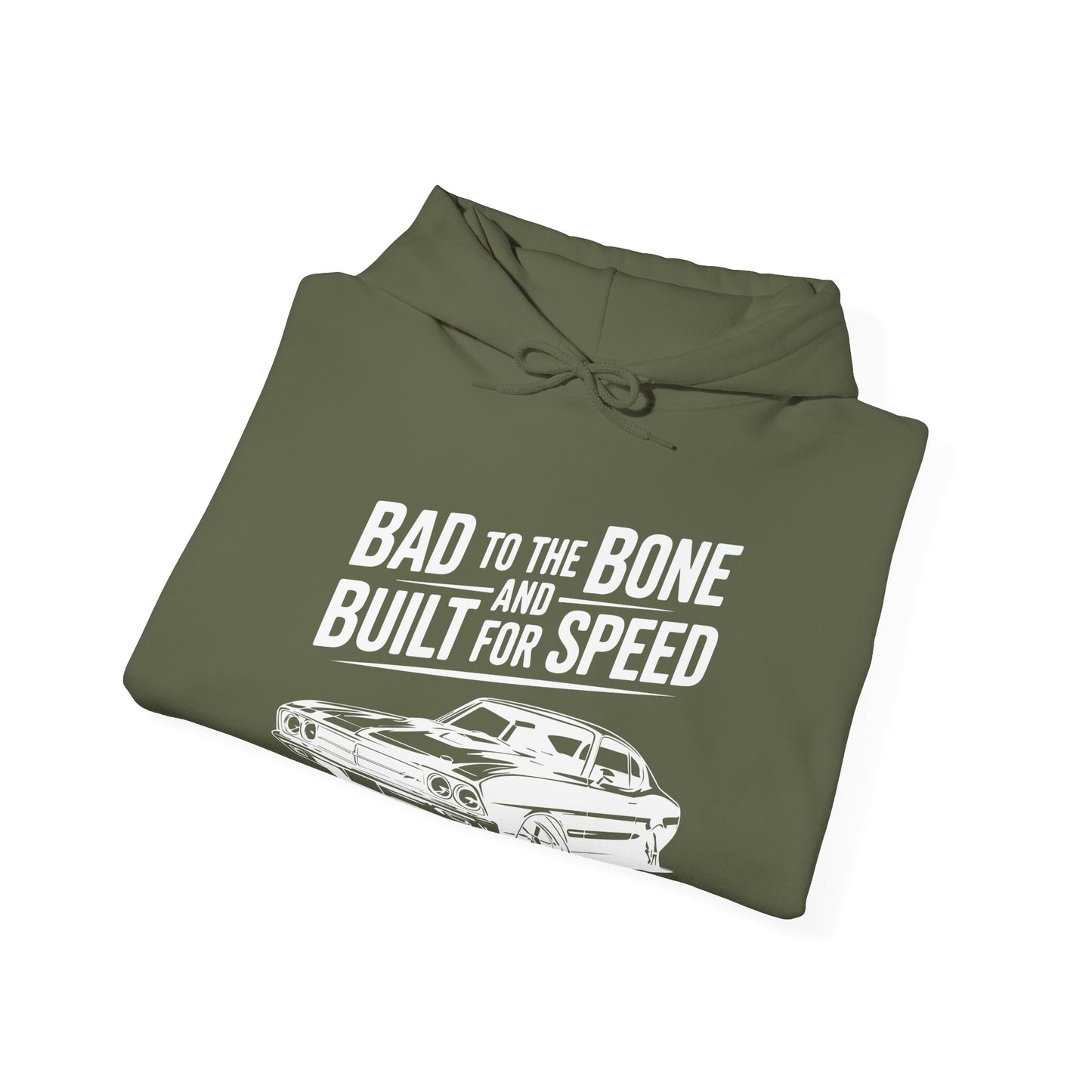'Bad to the Bone and Built for Speed' - Muscle Car Hoodie
