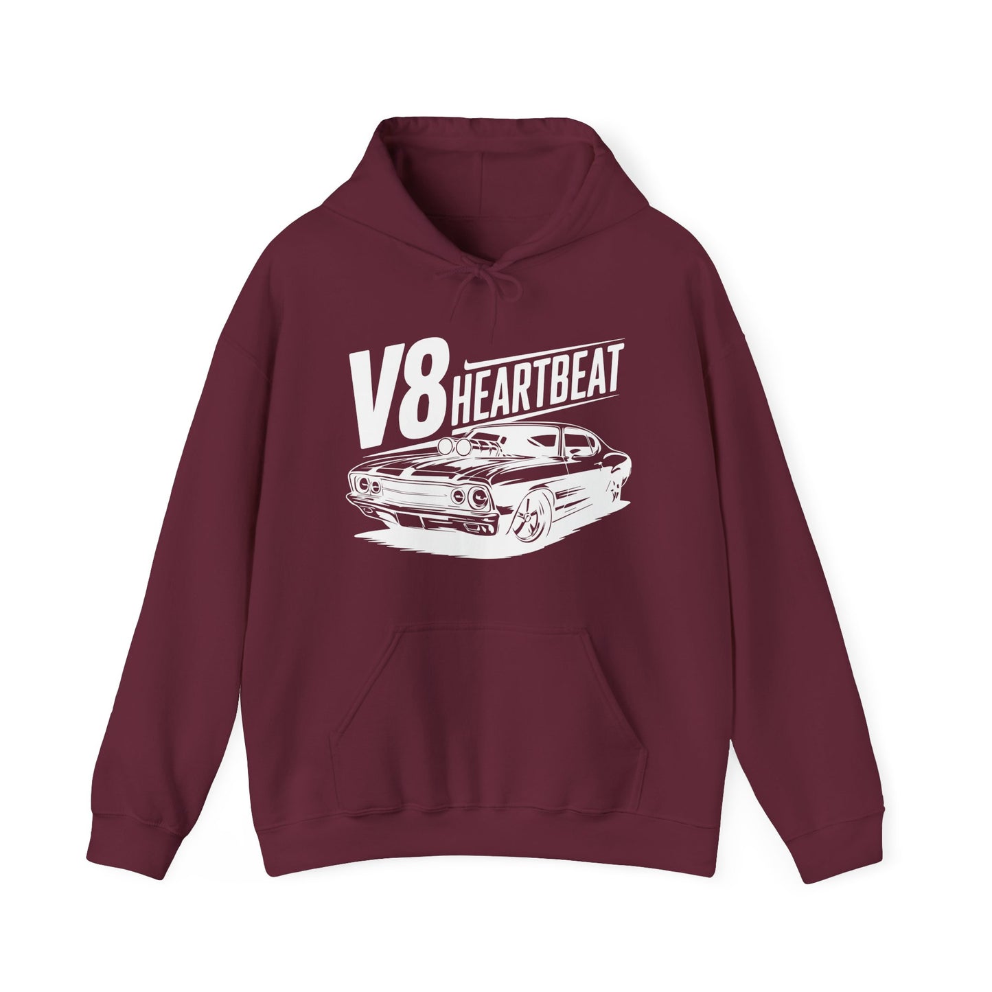 'V8 Heartbeat' - Muscle Car Hoodie