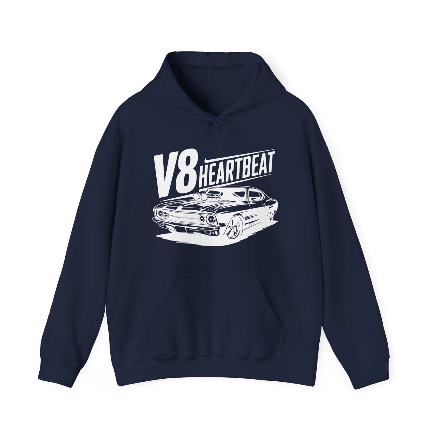 'V8 Heartbeat' - Muscle Car Hoodie