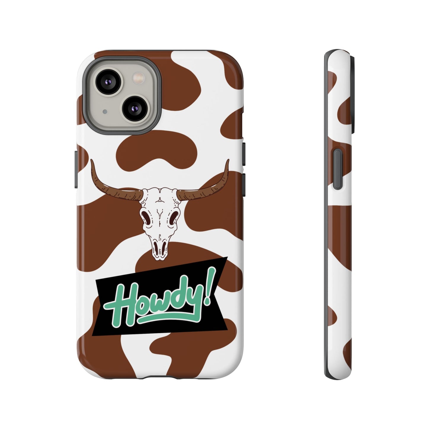 'Howdy Cowhide Skull' - iPhone Case