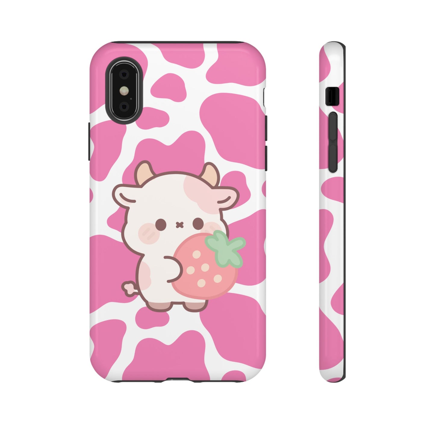 'Kawaii Pink Cow'- Samsung Case