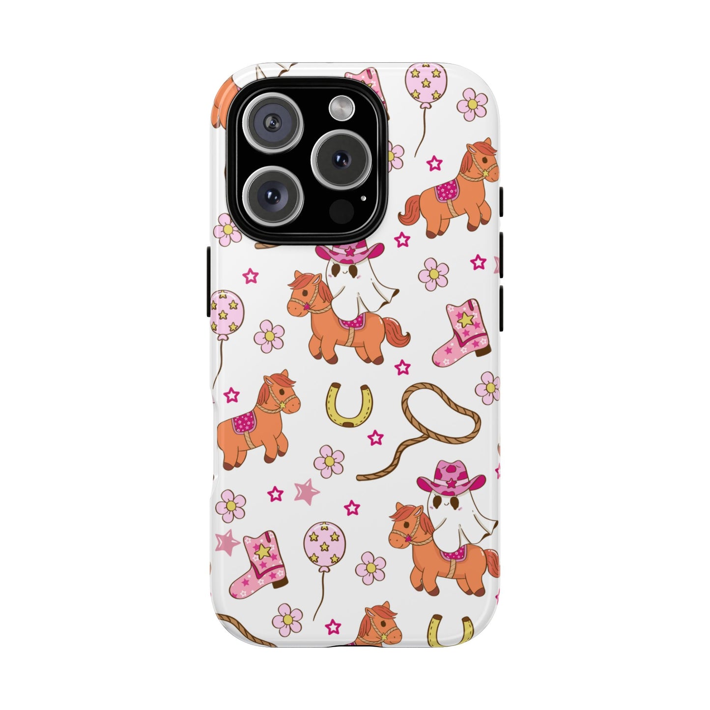 'Cowgirl Ghost Pony' - iPhone Case