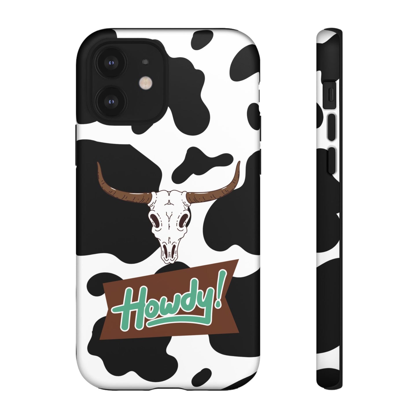 'Howdy Cowhide Skull' - iPhone Case