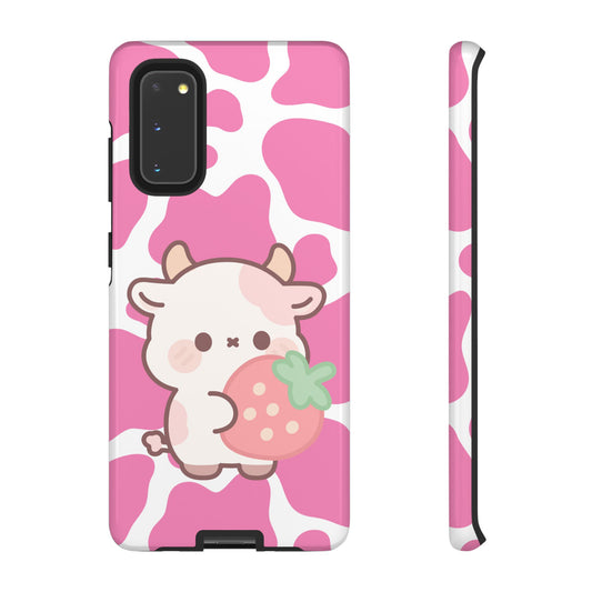 'Kawaii Pink Cow'- Samsung Case