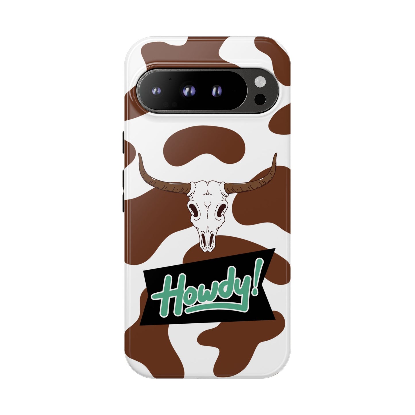 'Howdy Cowhide Skull' - Google Pixel Phone Case