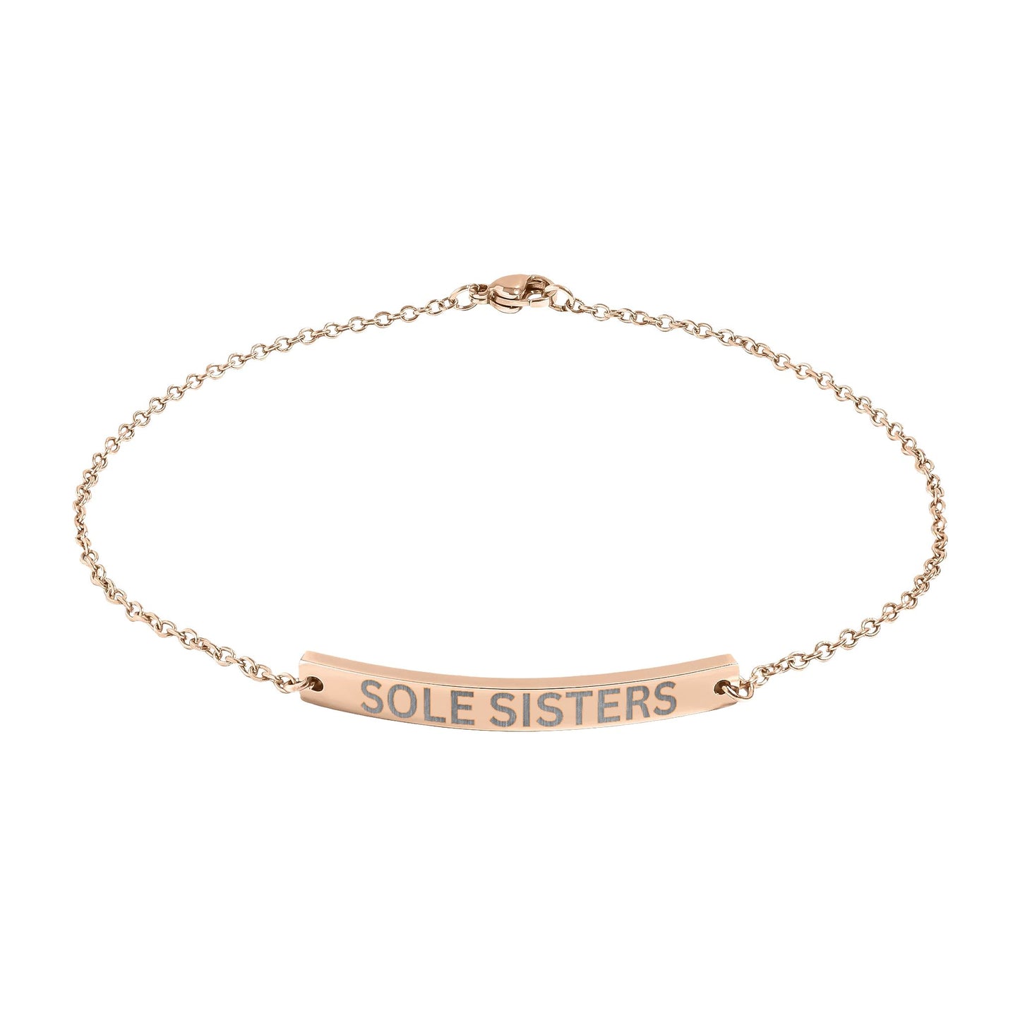 'Sole Sisters' - Engraved Anklet
